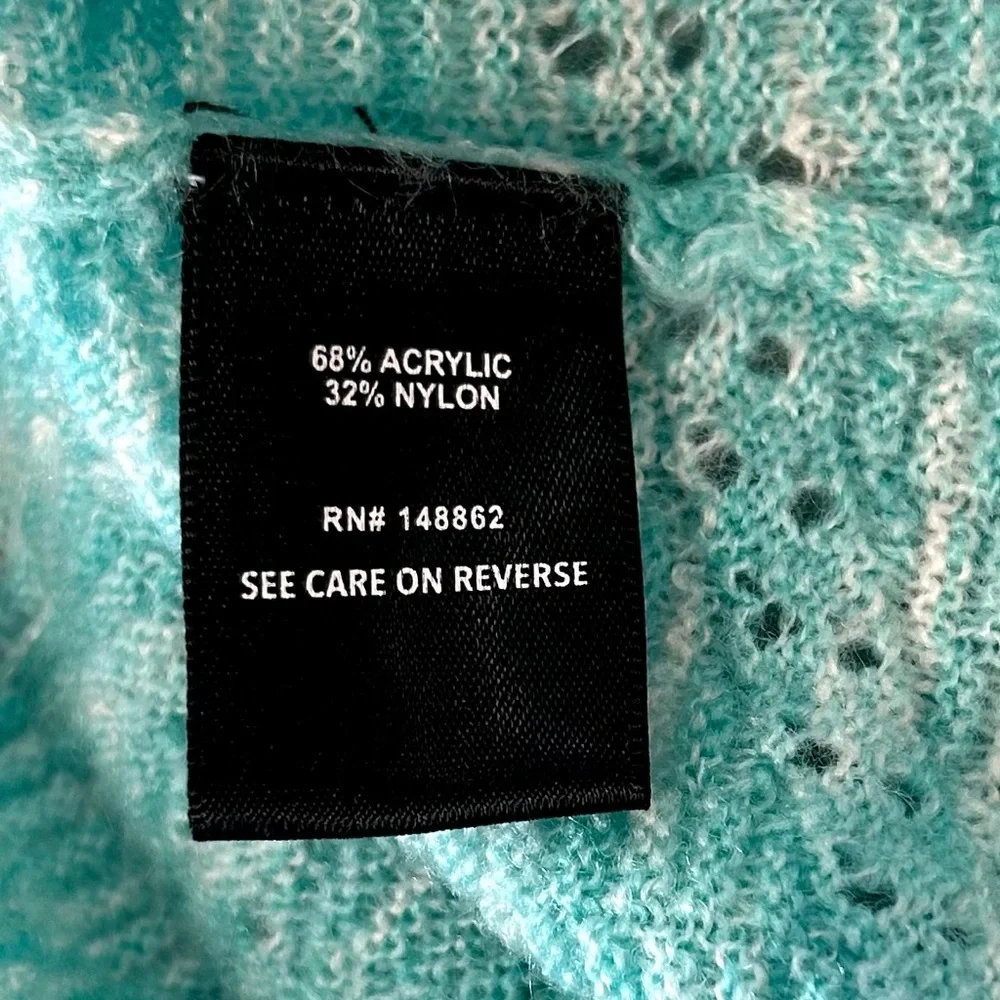 Torrid Women's Sweater Knit Swing Teal V-Neck Sleeveless Cami Tank Top Size 0 - Picture 9 of 10